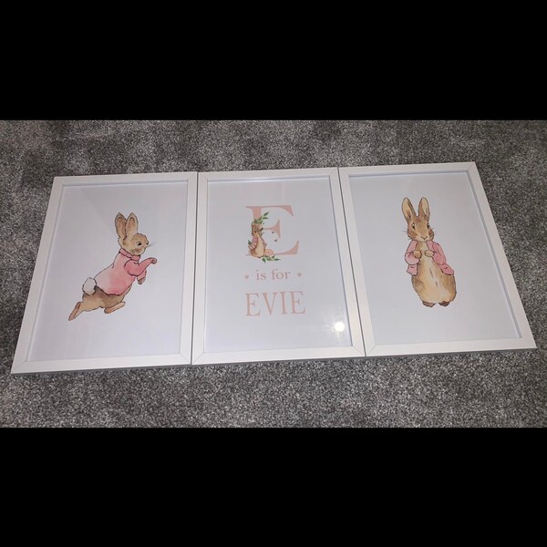 Peter Rabbit Nursery Prints | Baby Name Print | Peter Rabbit Nursery ...