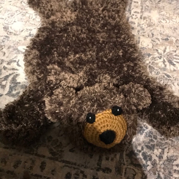 Fake Bear Rug Pattern Crochet Pattern for Faux Bear Skin Nursery Rug or Photo Prop | DIY ...