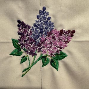 ライラックの機械刺繍デザイン - 2 サイズ - Etsy 日本
