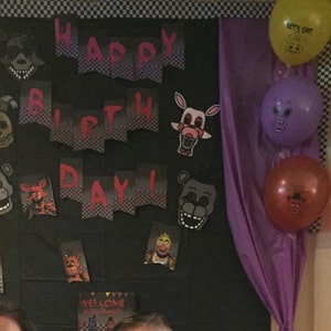 FNAF At Five Nights Birthday Party Decorations Balloon Disposable