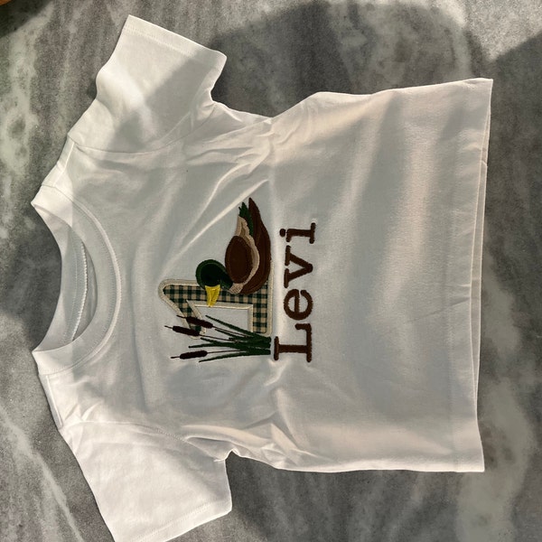 One Lucky Duck Birthday Shirt, Mallard Birthday Shirt, One Lucky Duck