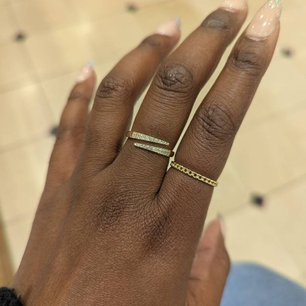 1ct Solitaire Engagement Ring for Women • Gold Stacking Iconic Leaf ...