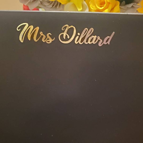 Computer Name Vinyl Decal Sticker- Personalized Computer Name Label ...