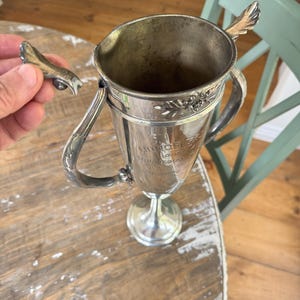 Big 1908 Silver Plated Grand Champion Bull Trophy