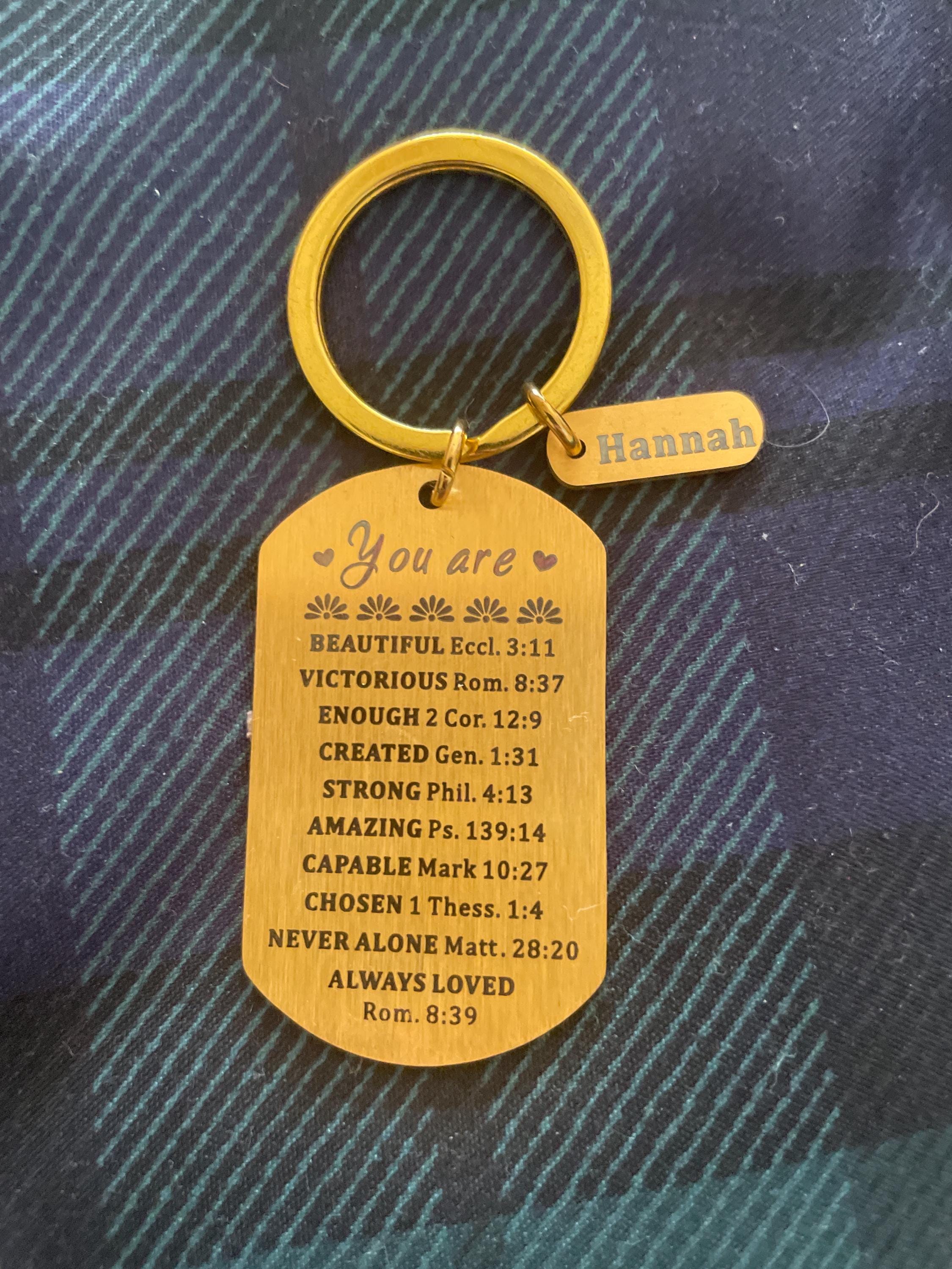 You Are Inspiration, Bible Verse Gift, Inspirational Quote Gifts, Custom Inspiration Keychain, You are beautiful Keychain, Christian Gifts