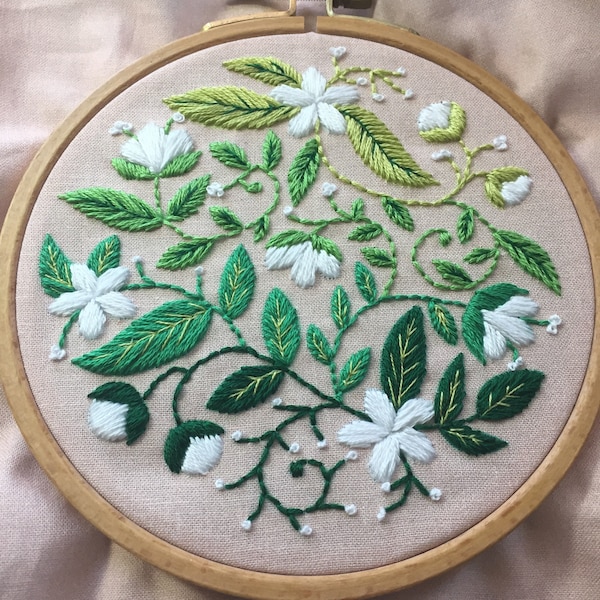 •FLORAL FLOURISH• beginner friendly embroidery kit