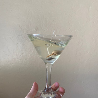Stirred...not Shaken Martini-gel Candle With Martini-gin - Etsy