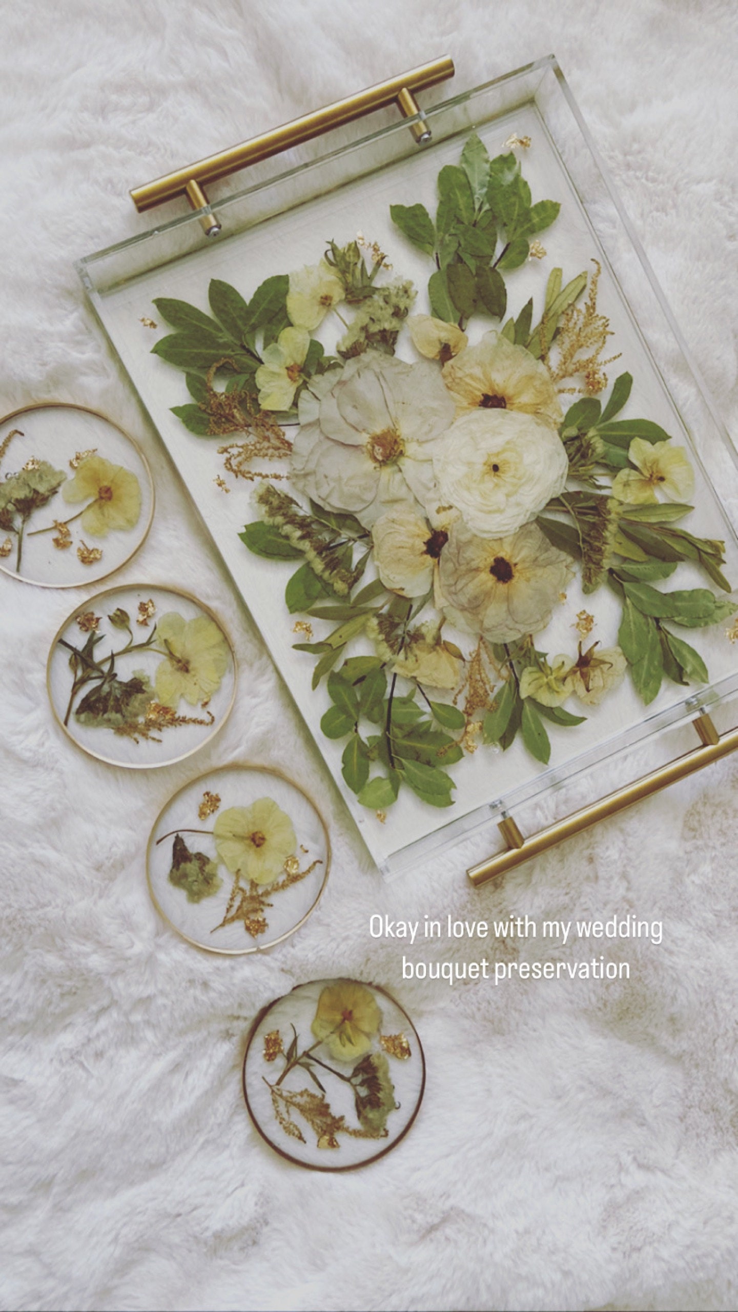 Preserved flowers from Michele's etsy review