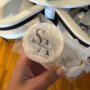 50-1000 Personalized Edible Drink Toppers: Monogram Cocktail Garnishes