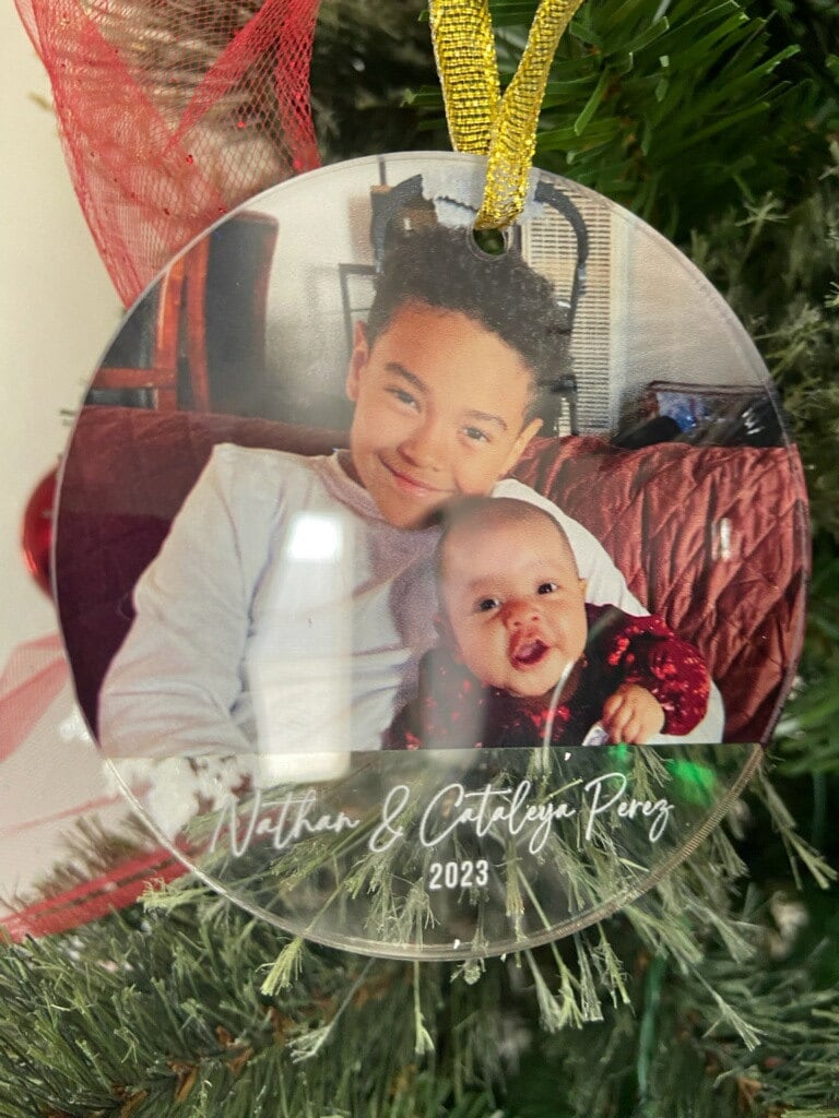 Personalized Baby&#39;s First Christmas, 2023 Christmas Ornament, First Christmas, Photo Ornament, Christmas Ornament, Custom Ornament, 2023