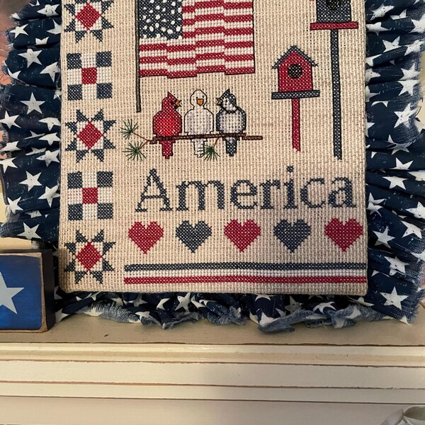 Cross Stitch Sampler Pattern - American Cross Stitch - Birds Cross ...