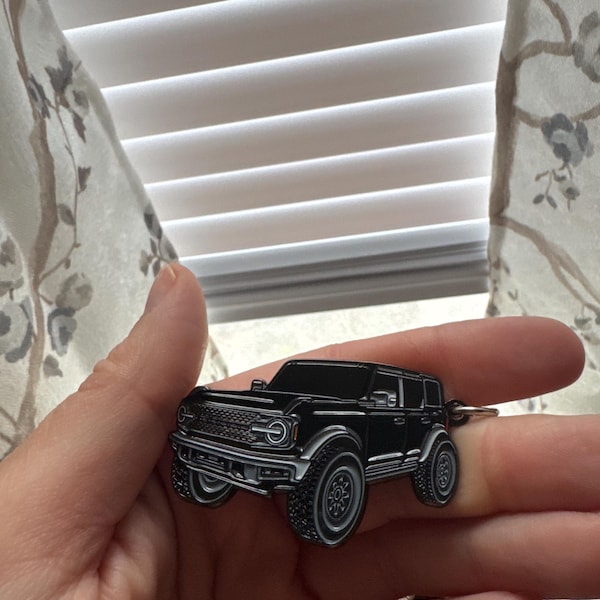 Bronco Keychain Accessories 4 Door Key Chain Fob Cover Cool Mods ...