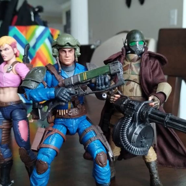 1:12 / 18 / 6スケールのミニガンとレーザーライフルのアクセサリー