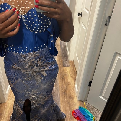 Aso Ebi Dresses,Nice lace african wear for women for parties and wedding atte,DS4718 main image 1