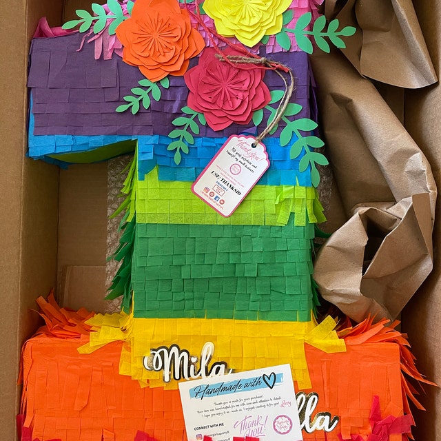 Number One Pinata Mexican Theme Colorful available Numbers 1-9 