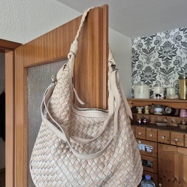 Loop Grained Leather Hobo Bag main image 0