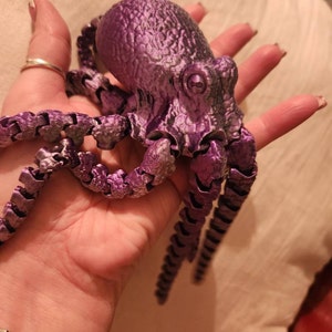 Lifelike Articulated Octopus 3D Printed With Customizable Colors - Etsy