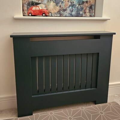 Bespoke Regency Grill Radiator Cover With Double Shelve Custom Made UK ...