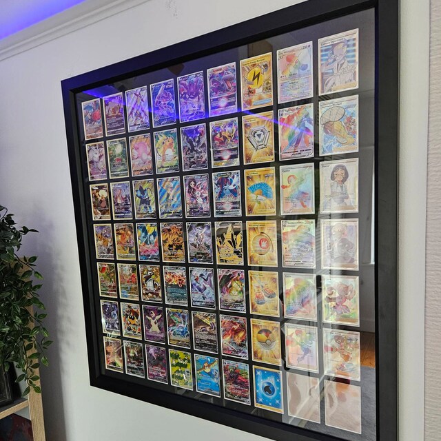 150 pokemon cards framed Venusaur ex from 151 Creating a giant frame with