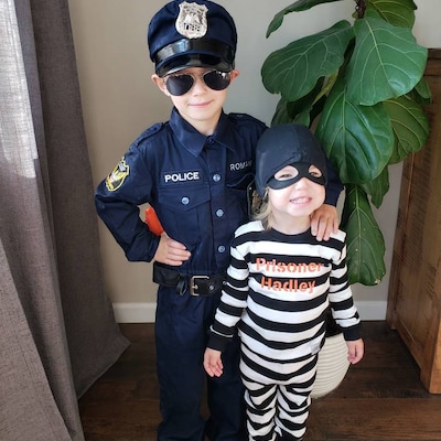 Kids Halloween Costume Police Officer Costume Personalized Police ...