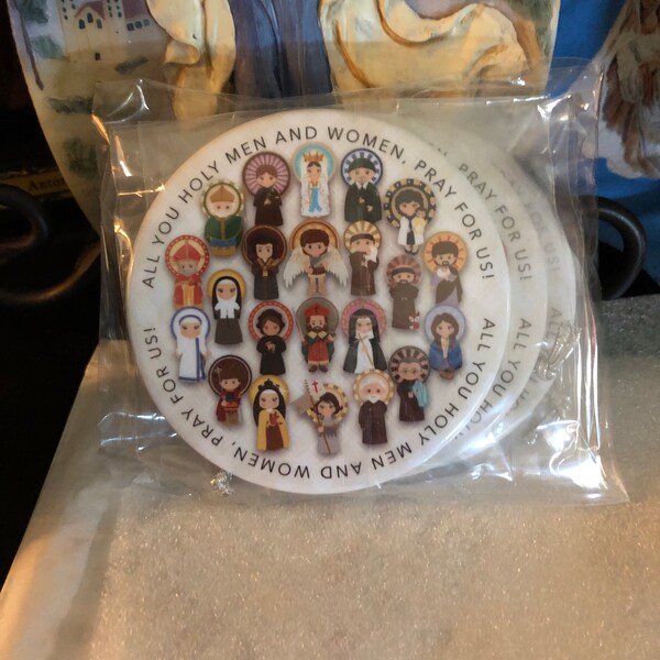 Catholic Saints Christmas Ornament. Baptism Gift. Mary, St. Michael ...
