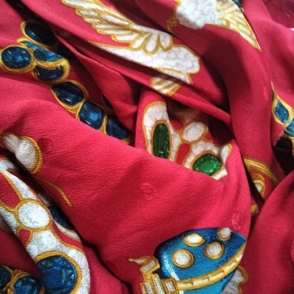 Vintage Dior Monogram Silk Scarf