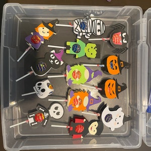 Big Halloween Sucker Holders Bundle, Layered Halloween Lollipop Holders ...