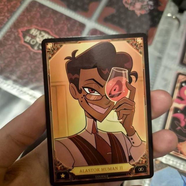 Alastor Human Hazbin Hotel - Card Fanmade !! - Etsy
