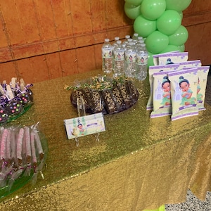 Baby Tiana Party Package, Princess Tiana Birthday Printables, Princess Tiana Party Kit, Princess and the frog, DIGITAL FILE ONLY - 0041