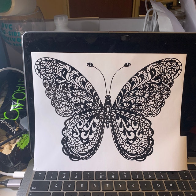 Mandala Butterfly Svg Zentangle - Etsy Mandala Butterfly Svg Zentangle - Etsy
