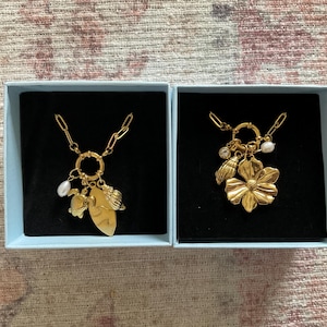 Review photo by Gwen for Custom Initial Necklace with Birthstone & Seahorse