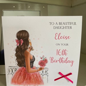 Personalised Girls Birthday Unicorn Card Daughter Niece | Etsy UK