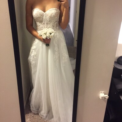 A-line Bohemian Wedding Dresses with Sweetheart Neck Champagne