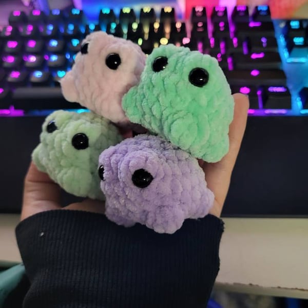 No-sew Crochet Mini Stackable Frogs PDF PATTERN | Chunky Frogs Pattern ...