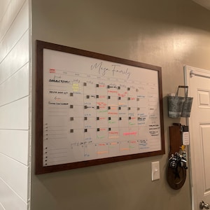 5 Kid Dry Erase Chore Chart for Wall in Mudroom or Kitchen ...