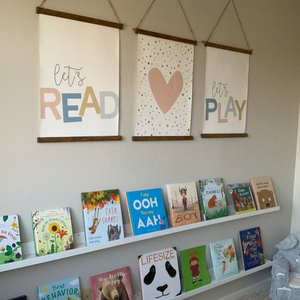 Printable Wall Art, Set of 6 Playroom Kids Posters, Alphabet and ...