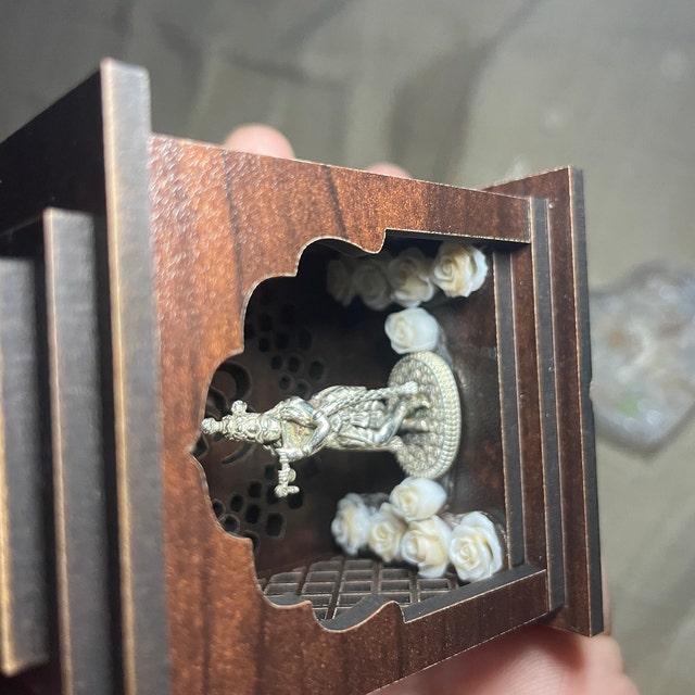 Altare Buddista Per Offerte - Gabinetto In Stile Cinese Per Santuario Domestico, Decorazione Spirituale - Foto 9