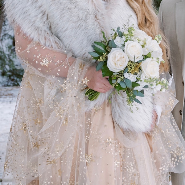 Celestial Wrap Dress - Lila / Gold