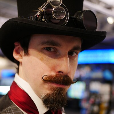 Occhiali da saldatura steampunk neri Occhiali da saldatura steampunk neri