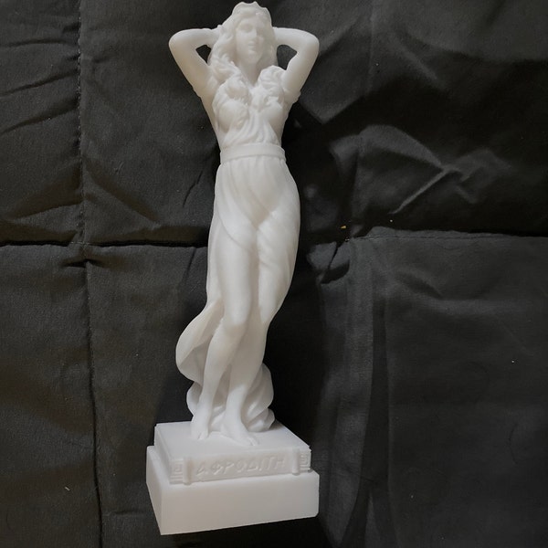 Aphrodite Statue Greek Goddess Made of Alabaster White 16cm-18cm - Etsy