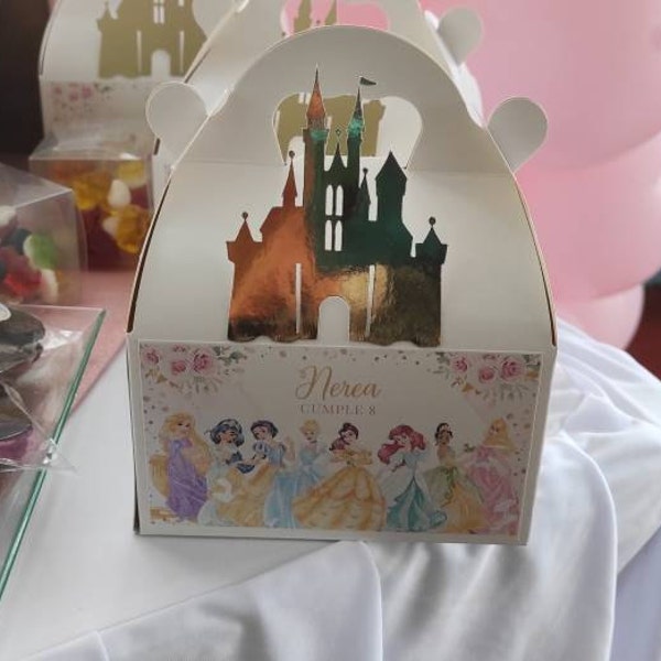 Princess Gable Box Princess Gable Box Label, Princess Treat Box Label, Princess Treat Box ...