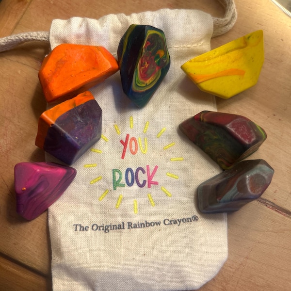 Classroom Gift Party Favors for Kids, Bulk Rainbow Rock Original ...