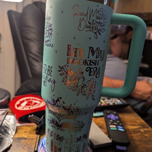 Go Away I'm Reading - Engraved Tumbler - Book Lover - Book Gift