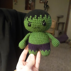 Amigurumi Superhero Hulk Pattern Crochet Pattern Inspired By Etsy