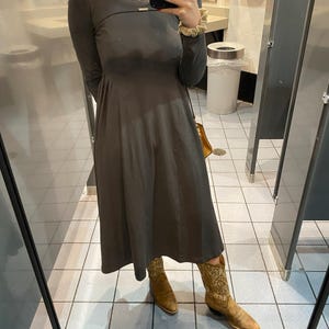 Charcoal Gray Knit Dress, Waistless A-line Knit Dress, Long Dresses for  Women, Long Sleeves Dress, Casual Dress, Custom Dress, Xiaolizi 5477 - Etsy
