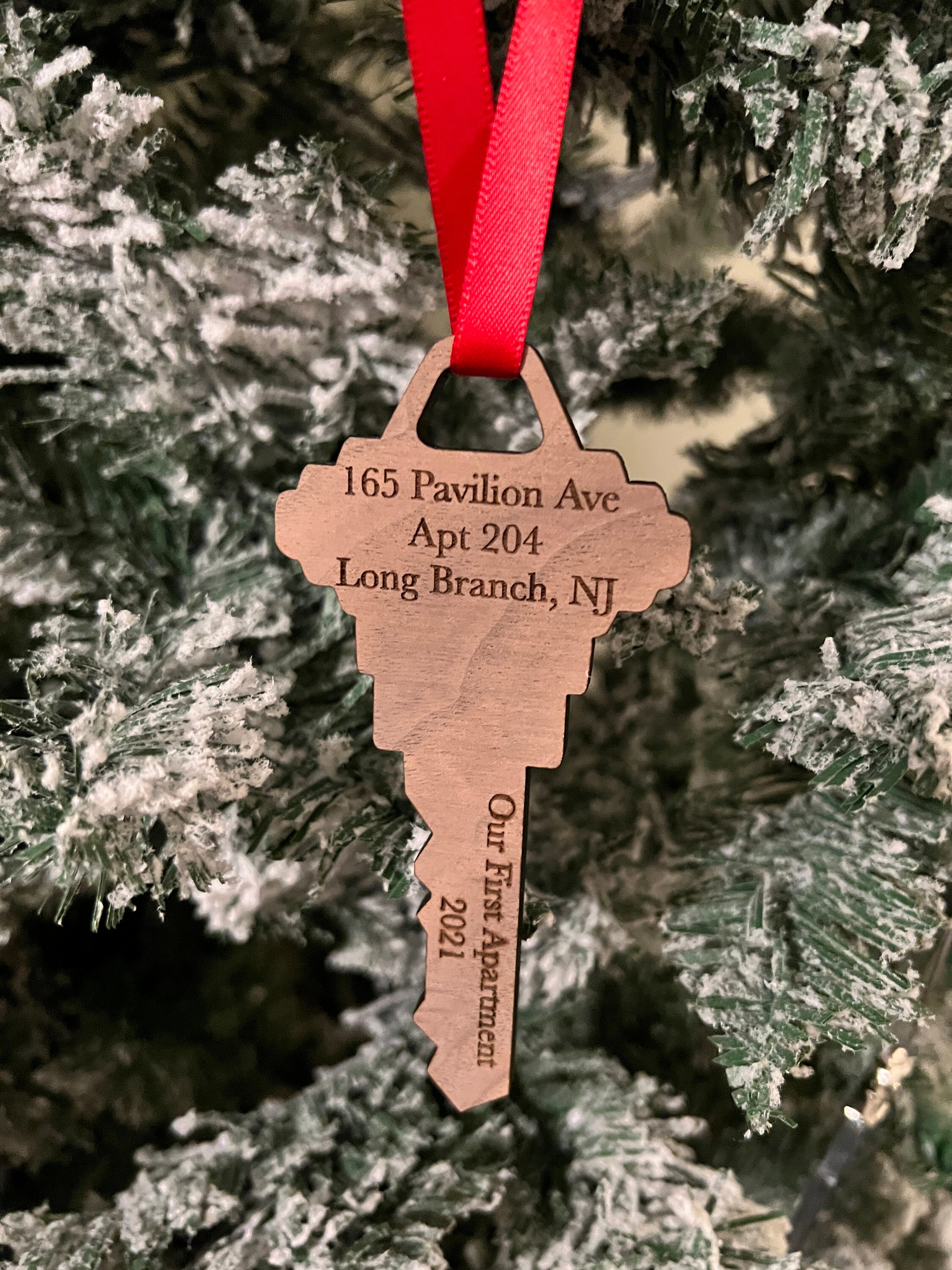 Our First Apartment Home 2025 holiday ornament - moving in together gift, Valentines Day | JW Design Studio