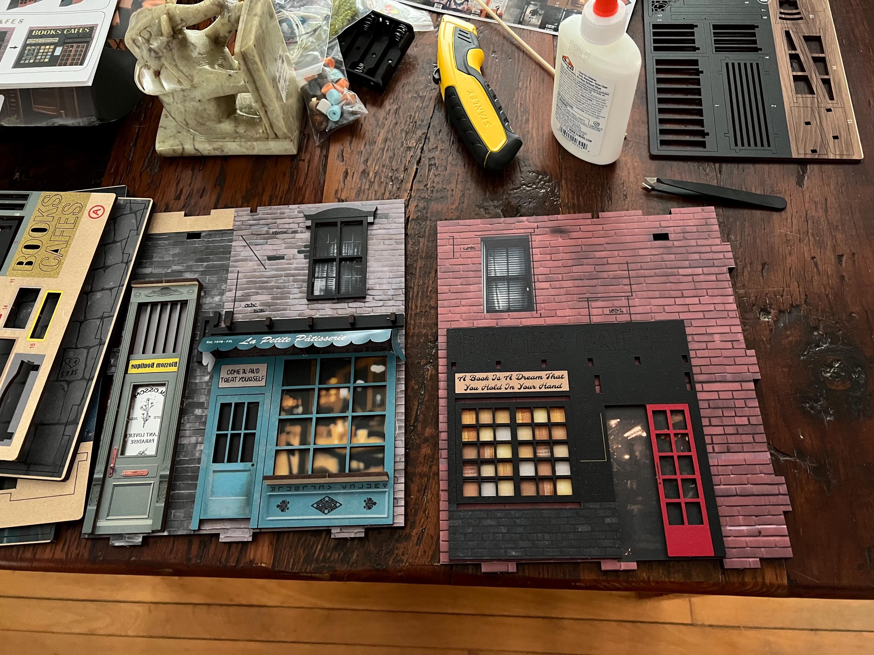 Dreamy MiniAlley Book Nook - Cozy Magical Reading - Booknook DIY kit Assembled