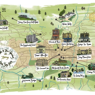 PRINTED Personalised Inky Memory Maps, Custom Map, Personalized Map ...