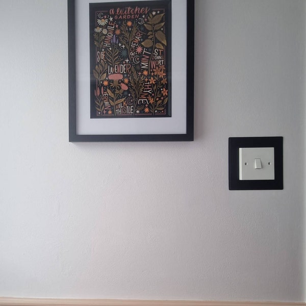 Art Print Poisonous Plants Chart Hand Lettered Botanical Illustration