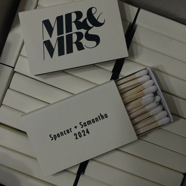 Mr. & Mrs. Custom Matches - Foxblossom Co.